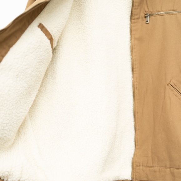 Skechers - Men's Sherpa-Lined Canvas Jacket - Picture 10 of 14